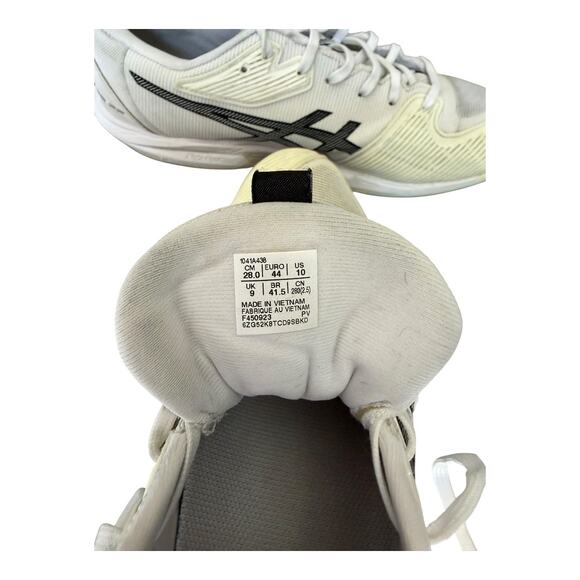 Asics Solution Speed FF Low Top Lace Up White Running Sneakers Men's Size 10 - Picture 13 of 14